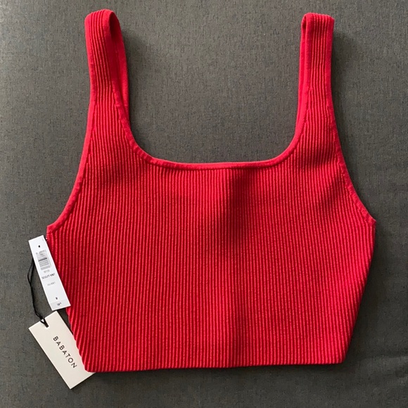 Babaton Sculpt Knit crop tank - Picture 1 of 5